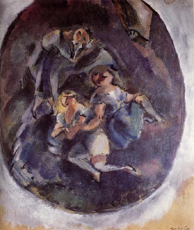 Jules Pascin Three younger girl Sweden oil painting art